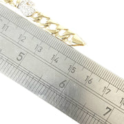 Load image into Gallery viewer, 9ct Gold Zirconia Boxing Gloves Square Curb Baby Bracelet