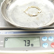 Load image into Gallery viewer, 9ct Gold Zirconia Boxing Gloves Square Curb Baby Bracelet