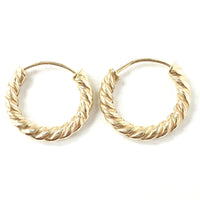 9ct Gold Sleeper Hoops