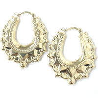 9ct Gold Creole Hoop Earrings