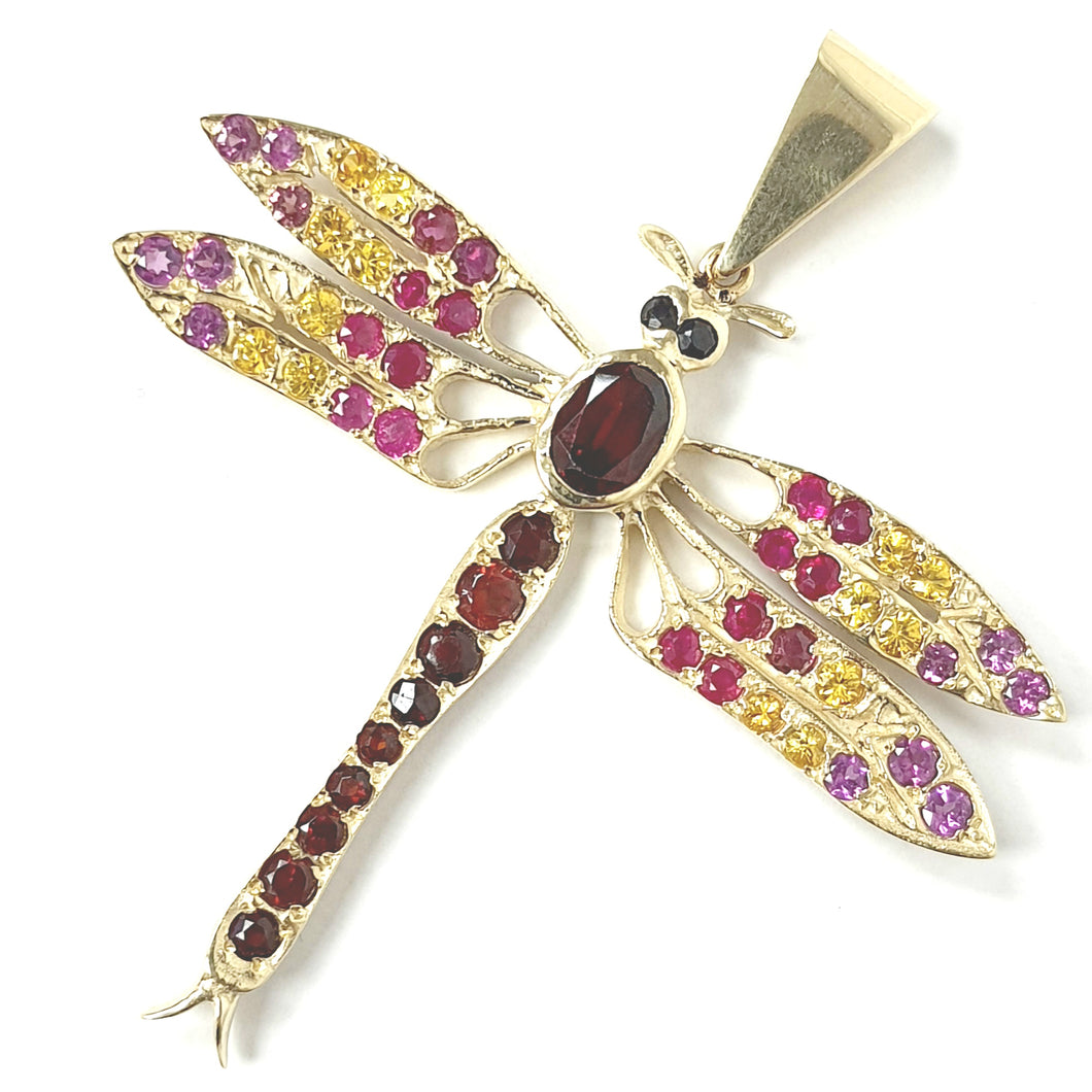 9ct Gold Dragonfly Pendant