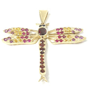 Load image into Gallery viewer, 9ct Gold Dragonfly Pendant
