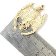 Load image into Gallery viewer, 9ct Gold Eagle on Skull Pendant