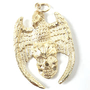 Load image into Gallery viewer, 9ct Gold Eagle on Skull Pendant