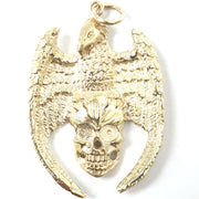 Load image into Gallery viewer, 9ct Gold Eagle on Skull Pendant