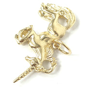 Load image into Gallery viewer, 9ct Gold Unicorn Pendant
