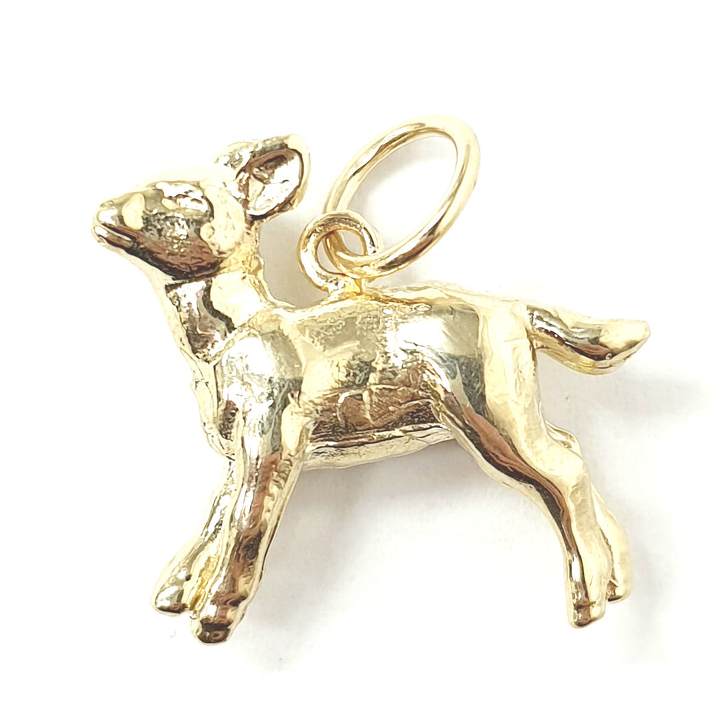 9ct Gold Lamb Pendant