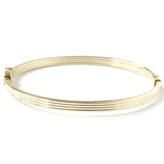 Load image into Gallery viewer, 9ct Gold Striped Bangle