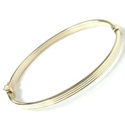 Load image into Gallery viewer, 9ct Gold Striped Bangle