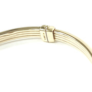 Load image into Gallery viewer, 9ct Gold Striped Bangle