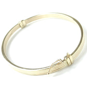 Load image into Gallery viewer, 9ct Gold Striped Bangle