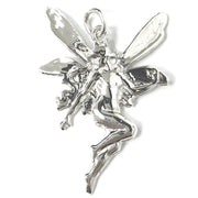 Load image into Gallery viewer, Silver Fairy Pendant