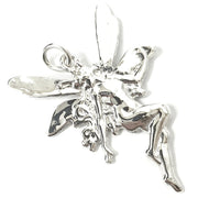 Load image into Gallery viewer, Silver Fairy Pendant