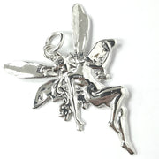 Load image into Gallery viewer, Silver Fairy Pendant