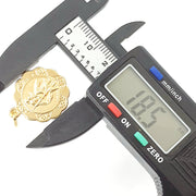 Load image into Gallery viewer, 9ct Gold Patterned St Christopher Pendant