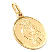 Load image into Gallery viewer, 9ct Gold Plain Edge St. Christopher Pendant