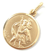 Load image into Gallery viewer, 9ct Gold Plain Edge St. Christopher Pendant