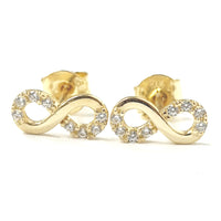 9ct Gold Infinity Studs 9ct Gold Infinity Studs