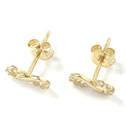 Load image into Gallery viewer, 9ct Gold Infinity Studs
