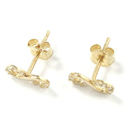 Load image into Gallery viewer, 9ct Gold Infinity Studs