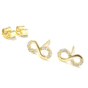 Load image into Gallery viewer, 9ct Gold Infinity Studs