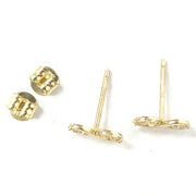 Load image into Gallery viewer, 9ct Gold Infinity Studs