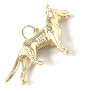 Load image into Gallery viewer, 9ct Gold German Shepherd Dog Pendant