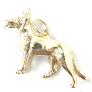Load image into Gallery viewer, 9ct Gold German Shepherd Dog Pendant