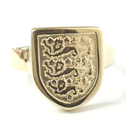 Load image into Gallery viewer, 9ct Gold Three Lions England's Football Ring