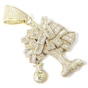 Load image into Gallery viewer, 9ct Gold Zirconia Money Tree Pendant