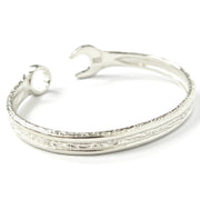 Load image into Gallery viewer, Silver Spanner Bangle