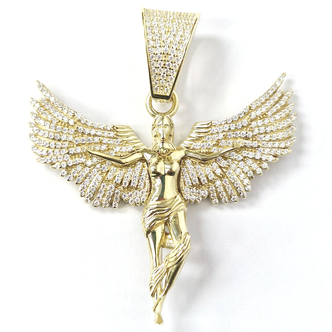 9ct Gold Angel Lady Pendant