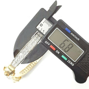 Load image into Gallery viewer, 9ct Gold Zirconia Spanner Bone Bangle