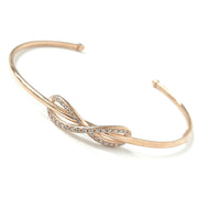 Load image into Gallery viewer, 9ct Rose Gold Open Infinity Bangle