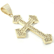 Load image into Gallery viewer, 9ct Gold White Zirconia Cross Pendant