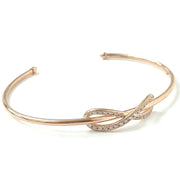Load image into Gallery viewer, 9ct Rose Gold Open Infinity Bangle