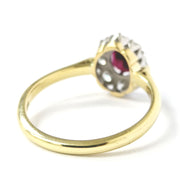 Load image into Gallery viewer, 18ct Yellow Gold Diamond &amp; Ruby Ring
