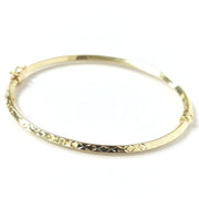 Load image into Gallery viewer, 9ct Gold Patterned Bangle
