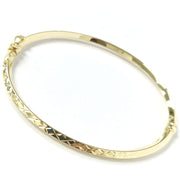 Load image into Gallery viewer, 9ct Gold Patterned Bangle

