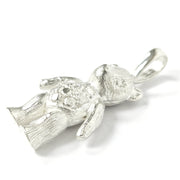 Load image into Gallery viewer, Silver Teddy Bear Pendant
