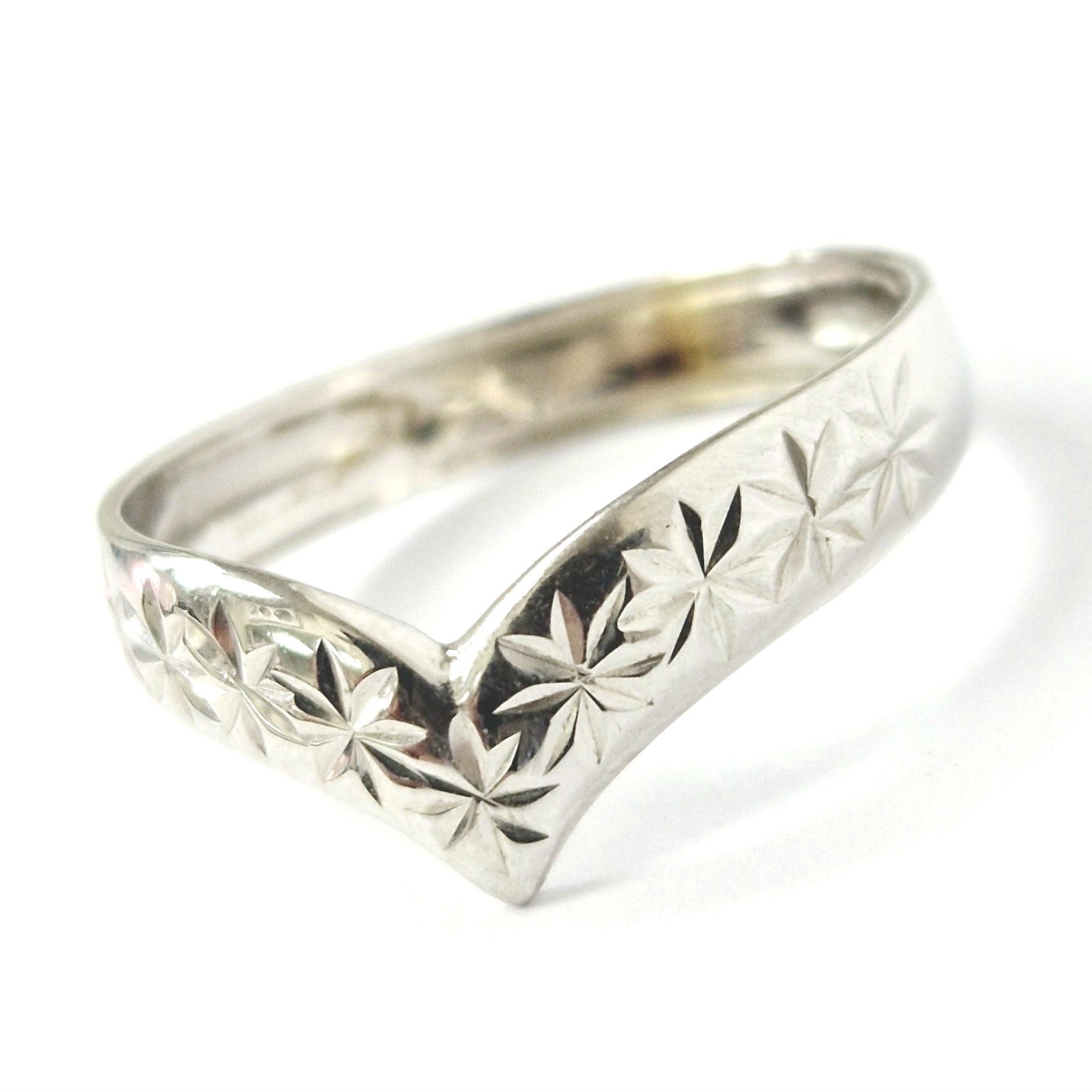 9ct Gold Wishbone Ring Albone