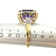 Load image into Gallery viewer, 18ct Yellow Gold Diamond &amp; Amethyst Ring

