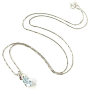 Load image into Gallery viewer, 9ct White Gold Diamond &amp; Topaz Necklace

