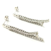 Load image into Gallery viewer, 18ct White Gold Diamond Drop Earrings
