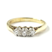 Load image into Gallery viewer, 9ct Yellow Gold Diamond Ring
