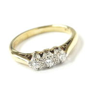 Load image into Gallery viewer, 9ct Yellow Gold Diamond Ring
