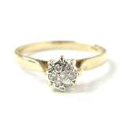 Load image into Gallery viewer, 9ct Yellow Gold Diamond Ring
