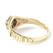 Load image into Gallery viewer, 9ct Yellow Gold Garnet &amp; Diamond Ring
