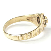 Load image into Gallery viewer, 9ct Yellow Gold Garnet &amp; Diamond Ring
