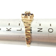 Load image into Gallery viewer, 9ct Yellow Gold Garnet &amp; Diamond Ring
